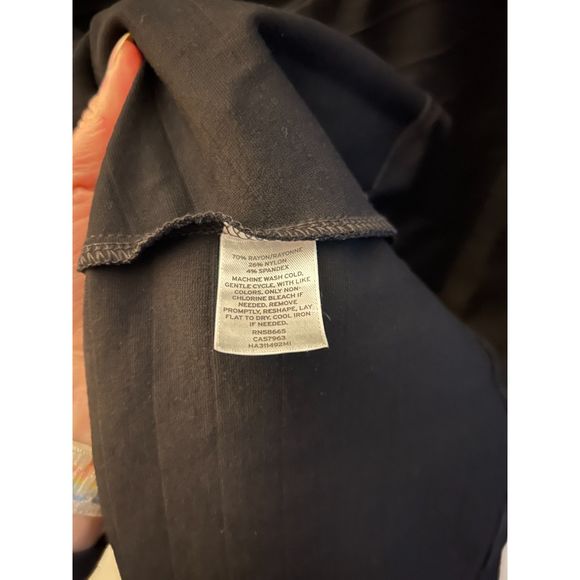 Halogen Mid Length Black Dress Size S - Picture 6 of 6